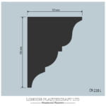 CR 238 L Arts & Crafts Cornice/Coving