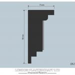 CR 255 Art Deco Cornice/Coving