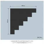 CR 274 L (50mm Step) Contemporary Cornice/Coving