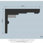 CR 319 Art Deco Cornice/Coving