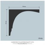 CR 436 Art Deco Cornice/Coving