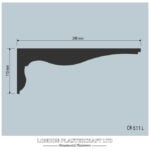 CR 511 L Contemporary Cornice/Coving