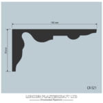 CR 521 Contemporary Cornice/Coving