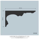 CR 528 Contemporary Cornice/Coving