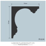 CR 232 M Georgian Cornice/Coving