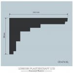 CR 474 XL Contemporary Cornice/Coving