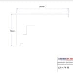 CR 474 Medium Contemporary Cornice/Coving